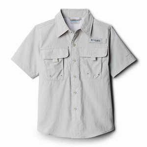 Columbia PFG Bahama™ Shortärmad Skjorta Pojkar Grå (QVJHE3620)